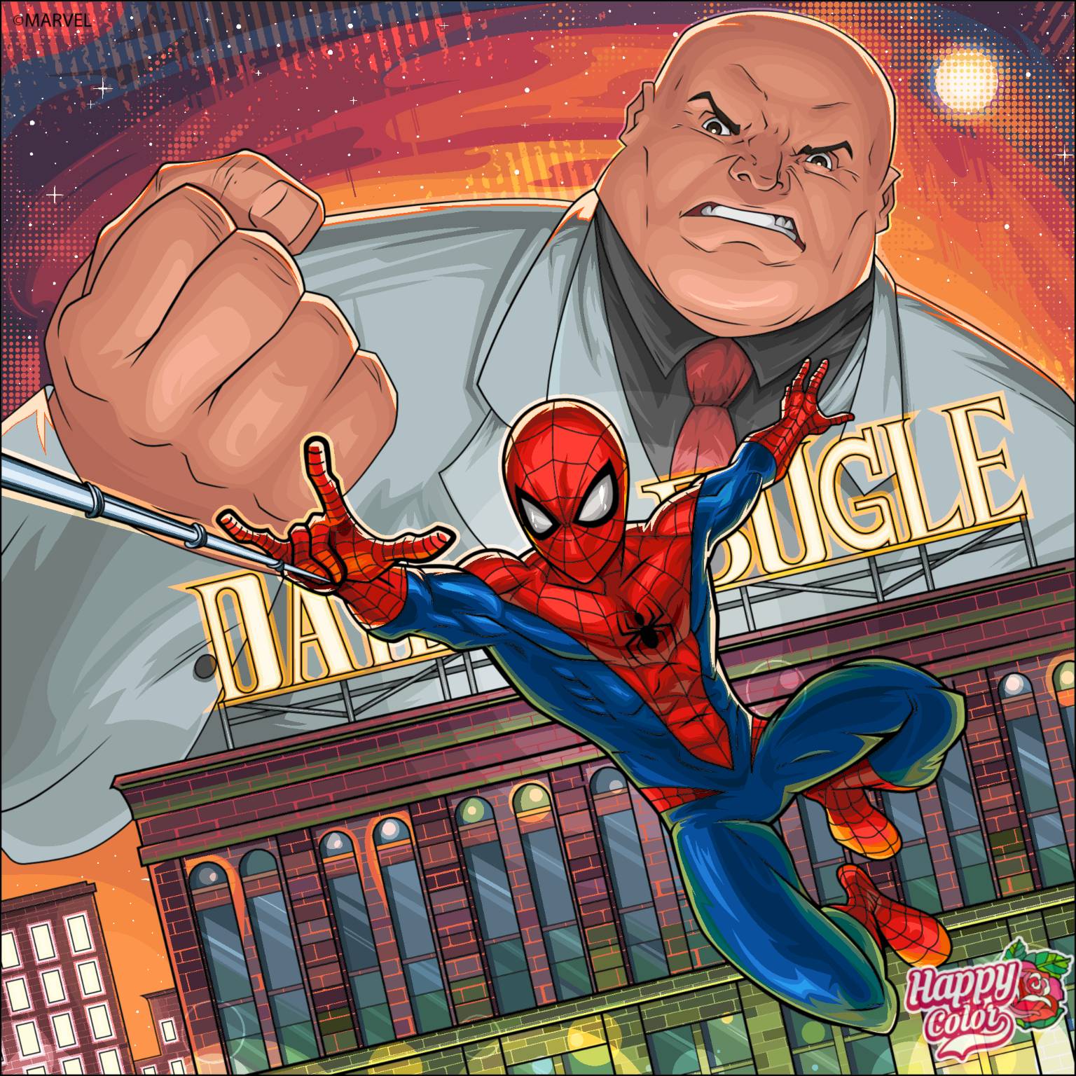 Kingpin and SpiderMan. by spider1m on DeviantArt