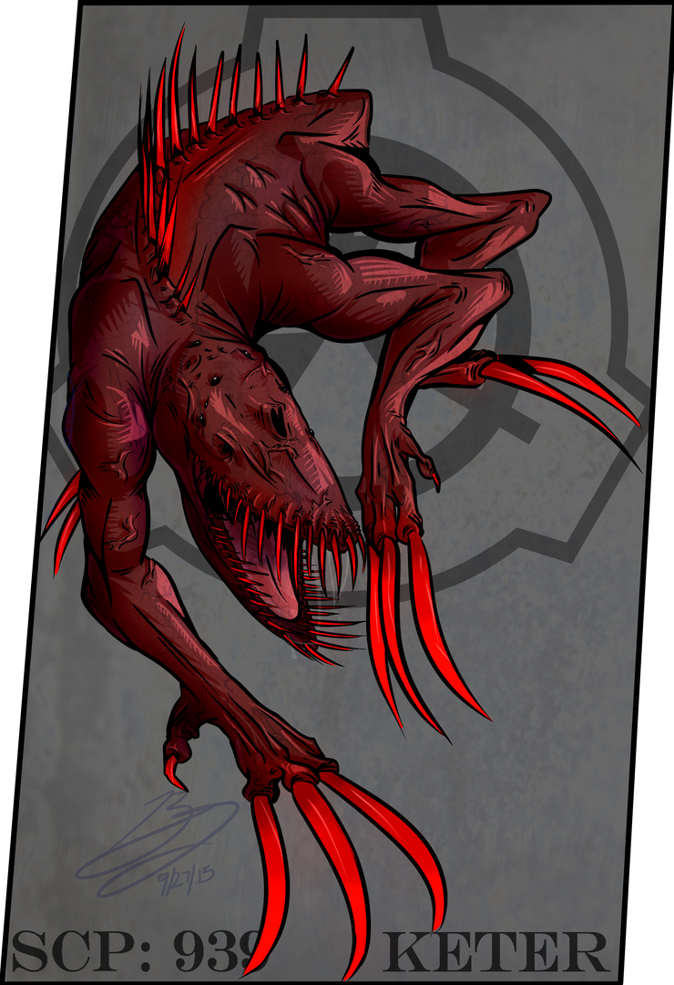 SCP 939 (lined and highlighted version) by veryartea on DeviantArt