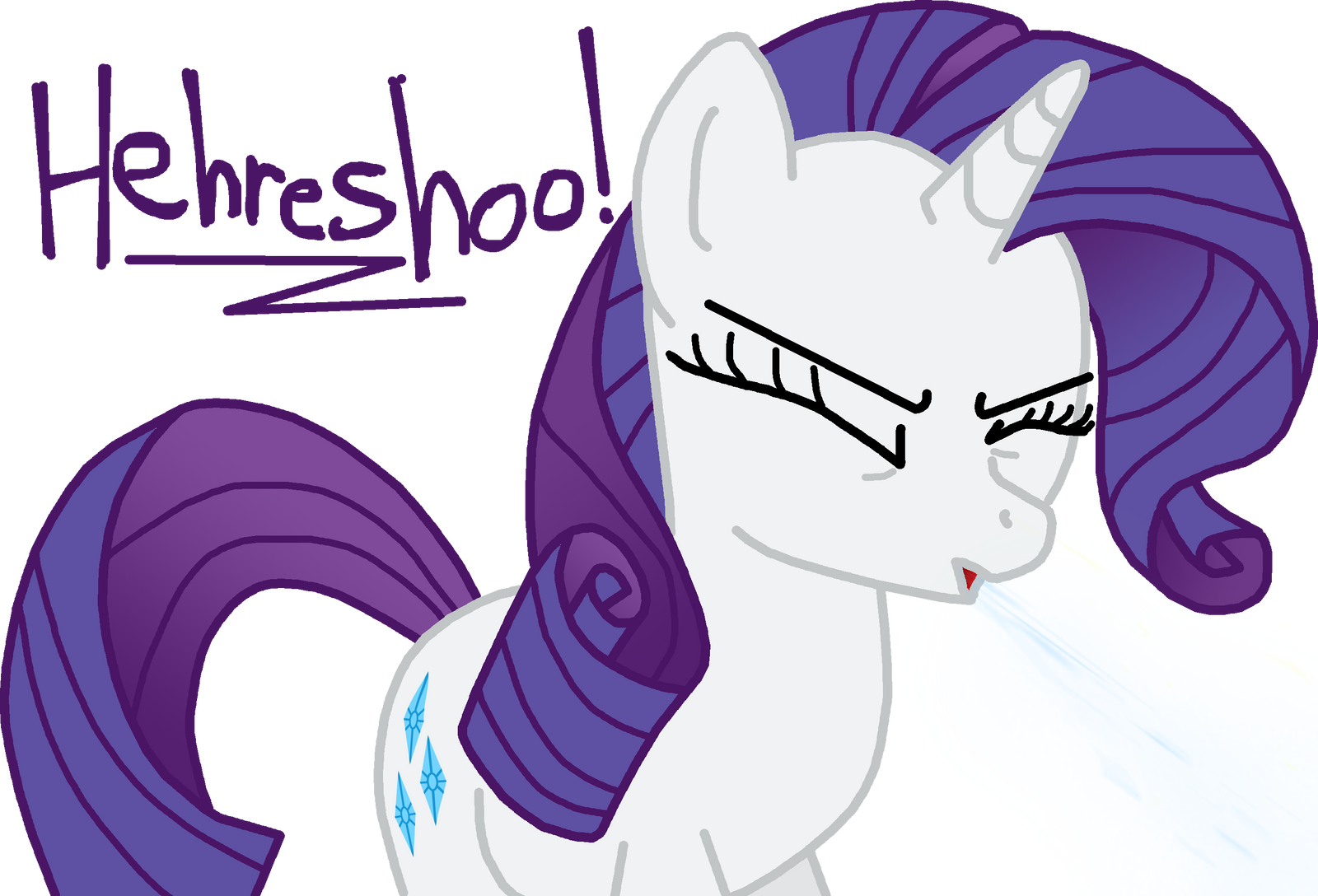 Rarity Sneezing by MasterXtreme on DeviantArt