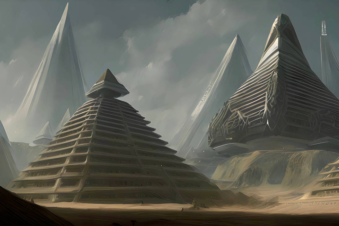 Long Rectangular Pyramid Building Building pyramids by SourVikings on DeviantArt