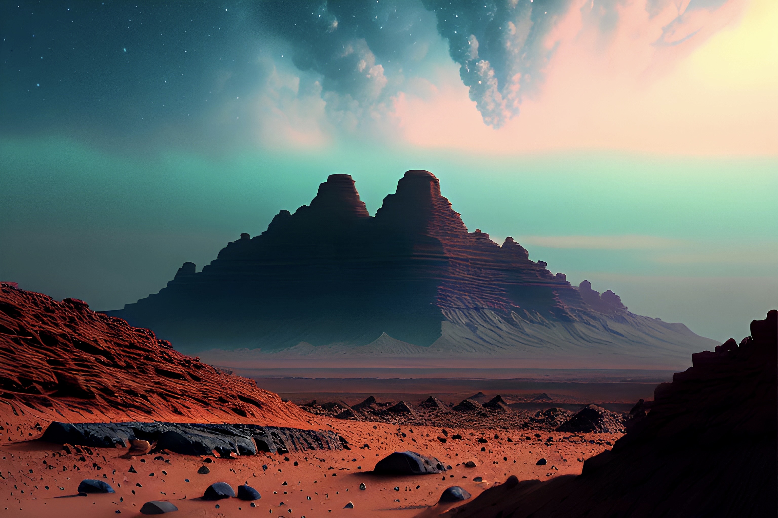 Mars Features Mountain Ranges Planet Mars Mountain