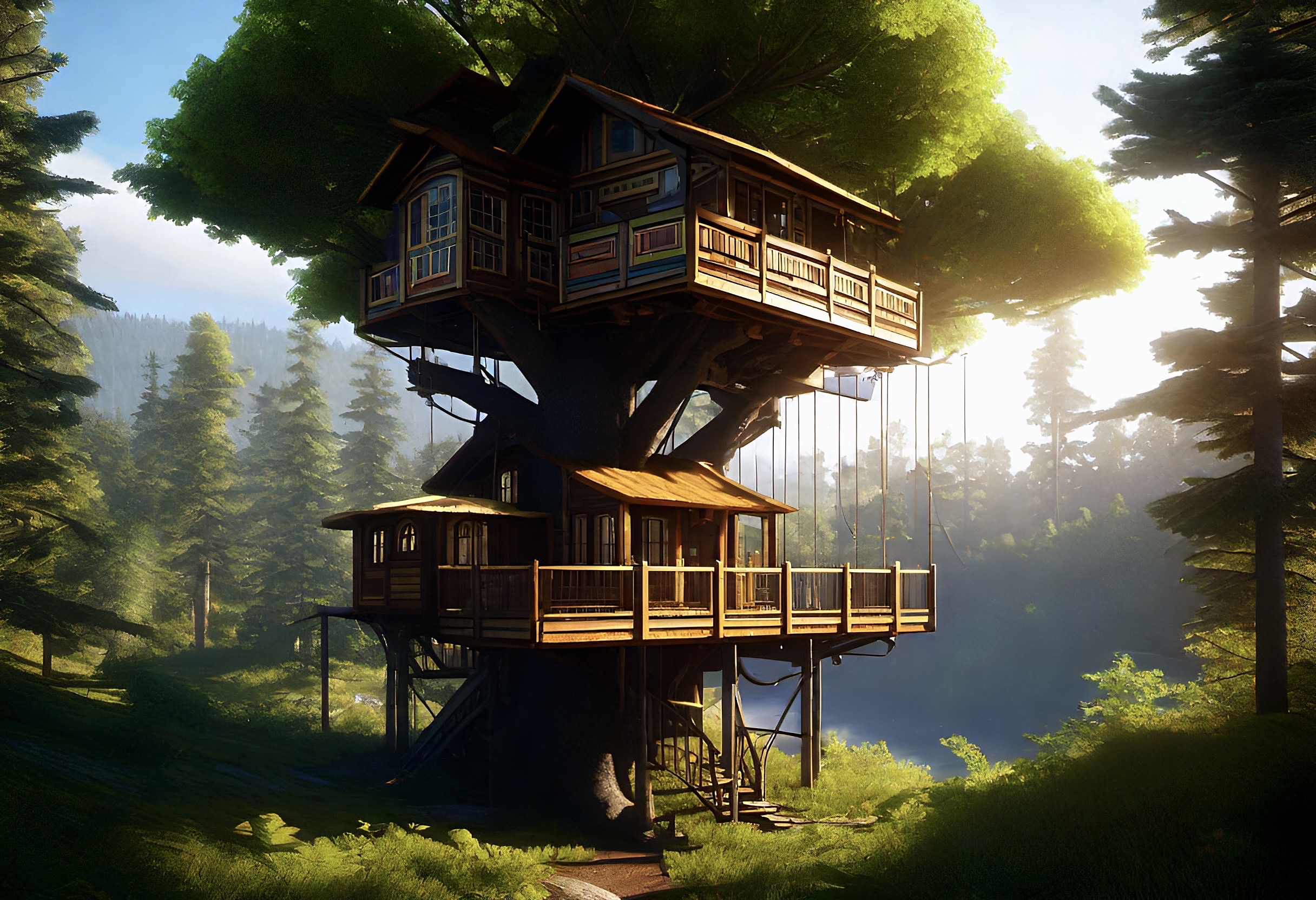 Beautiful Treehouse by SourVikings on DeviantArt