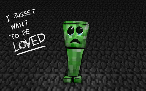 Minecraft sad creeper by lego56 on DeviantArt