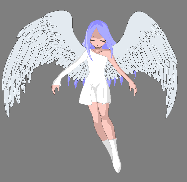 50+ Great Anime Girl With Angel Wings Base.