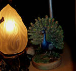 Peacock sculpture by SalazarinaSlytherin