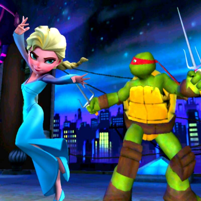 Raph and Elsa Video Game version