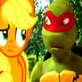 Raph and Applejack confused