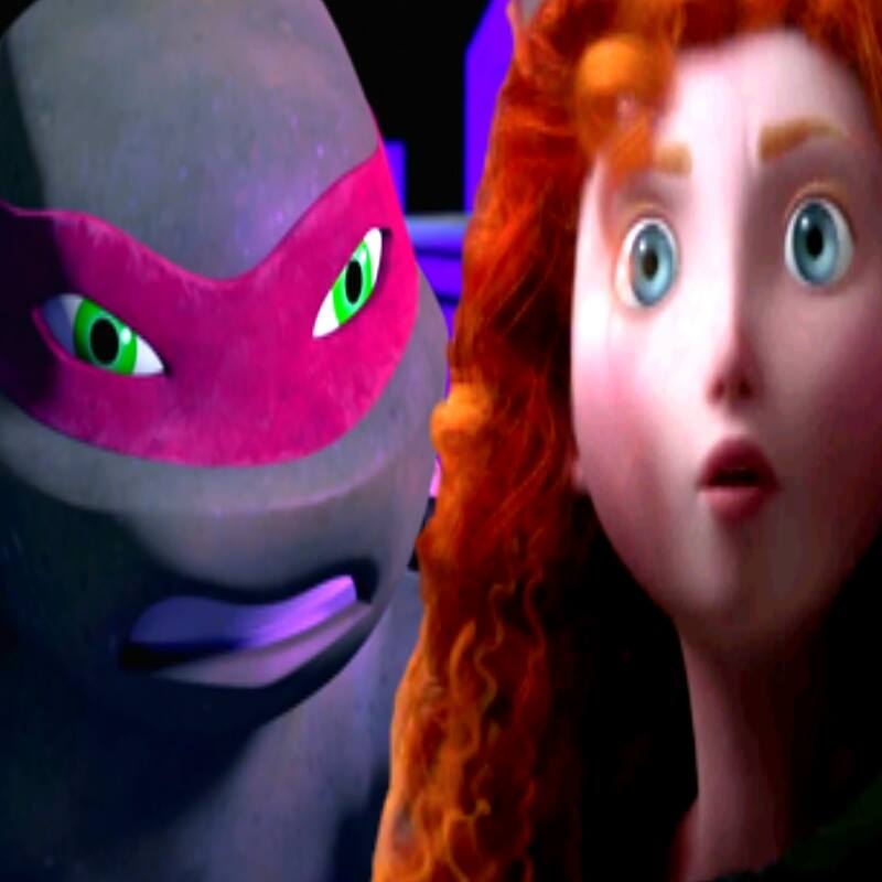 Raph and Merida face Shredder