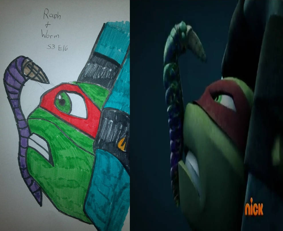 Brain Worm Raph Raph and Mind Control Worm Drawing + Original pic by NinjaTurtleFangirl ...