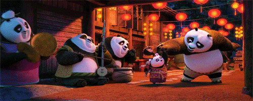 Kung Fu Panda Po And Baby Panda Gif By Ninjaturtlefangirl On Deviantart