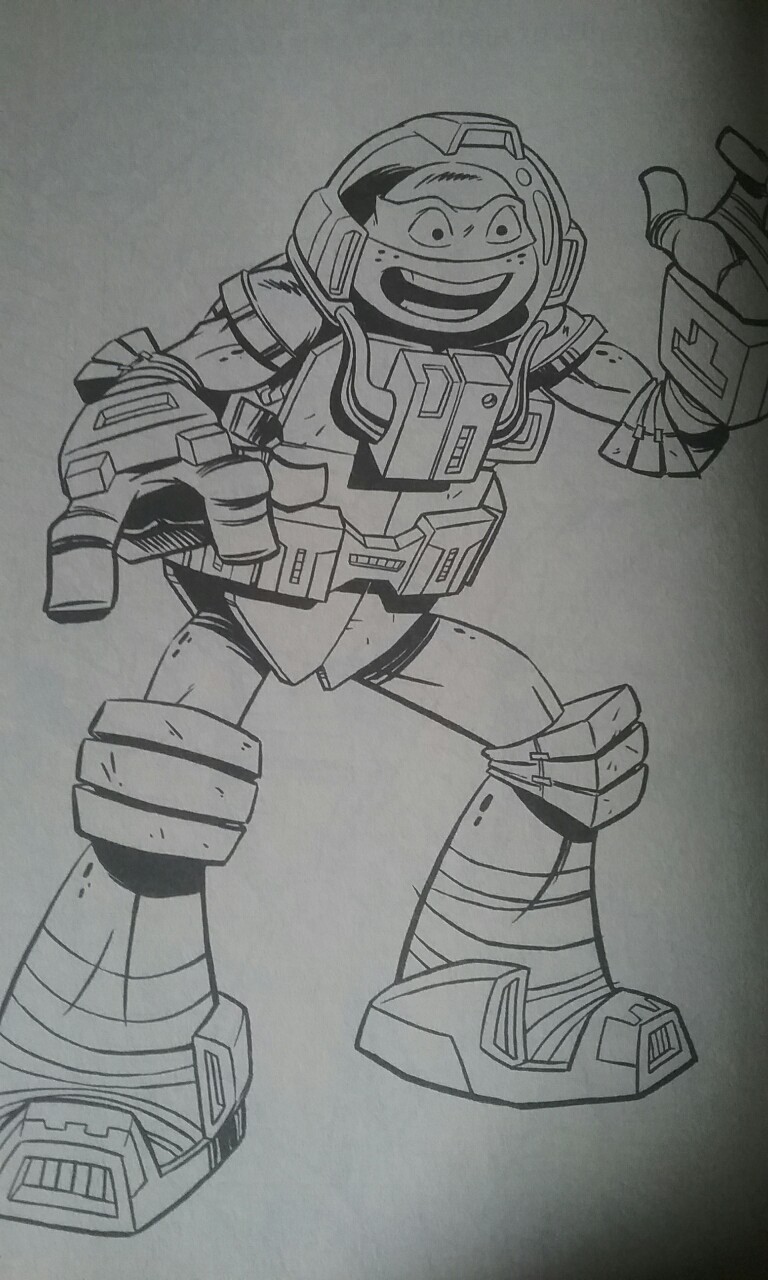 TMNT Space Mikey Coloring Page 2 by NinjaTurtleFangirl on ...