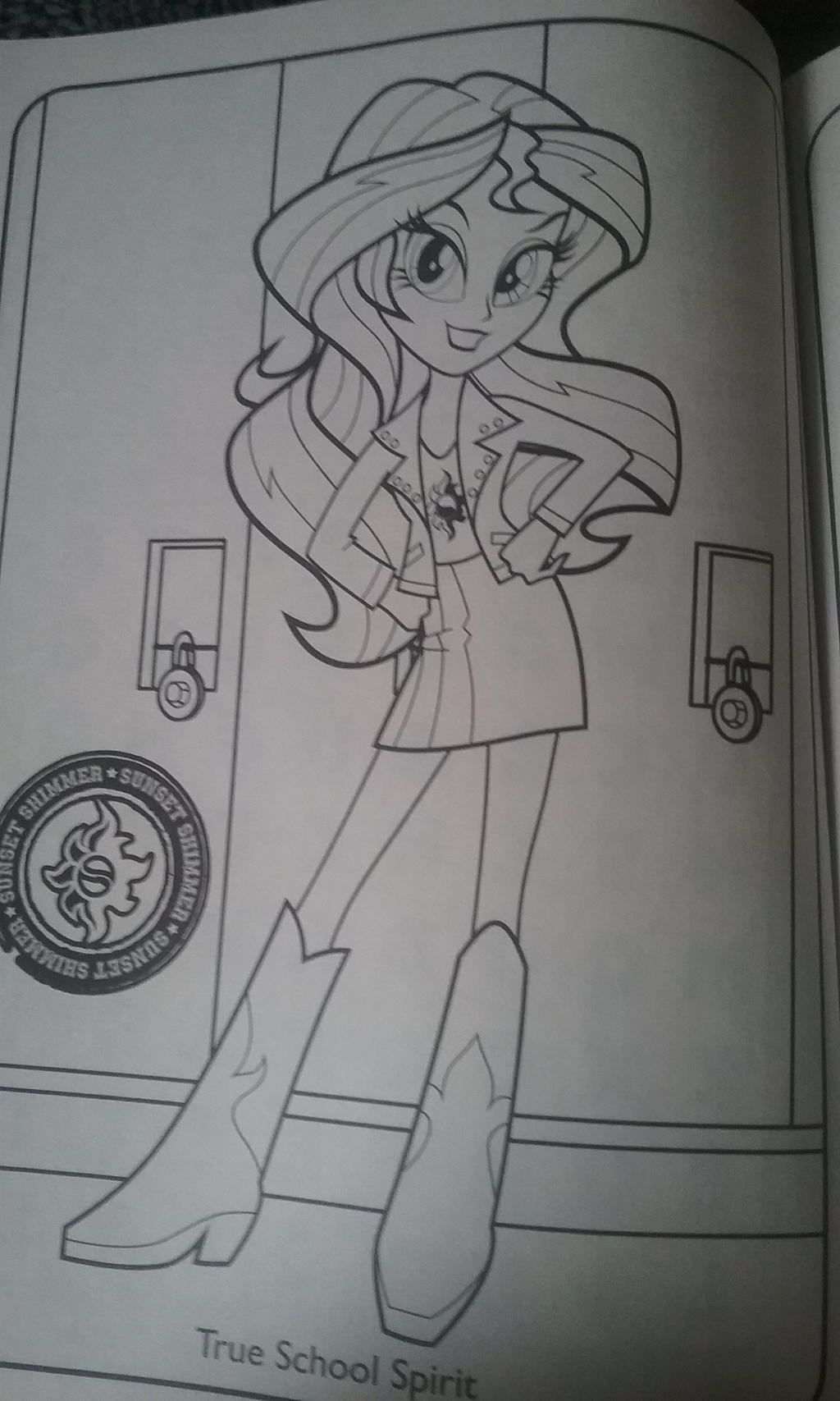 Equestria Girls Sunset Shimmer Coloring Page 2