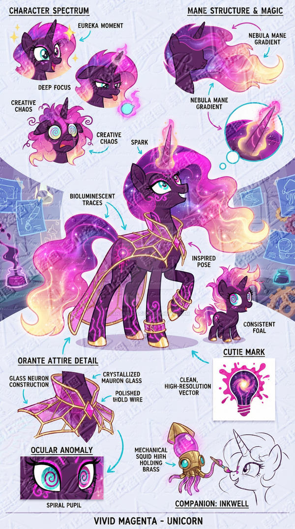 Vivid Raspberry Mlp MLP 56 - Vivid Magenta (2K quality) by FantasyStoreZ on DeviantArt