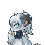 #1424 Item BB - Ice Fox Sculpture