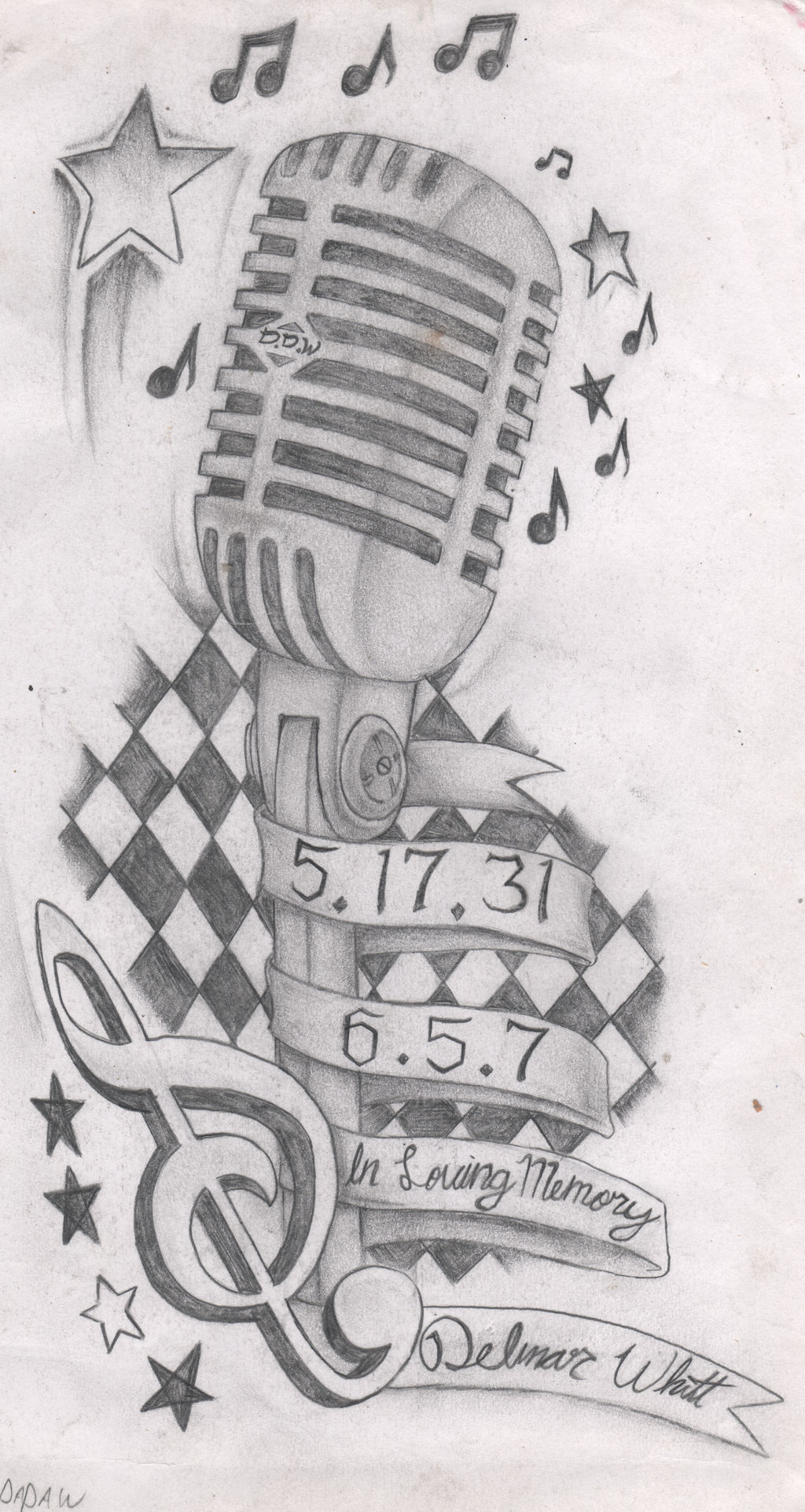 Microphone Tattoo Design by DillonGetWhittIt on DeviantArt