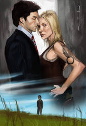 Kara Thrace and Lee Adama