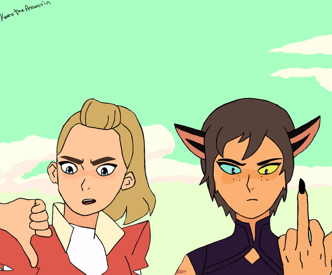 Catra and Adora by KorratheAssassin on DeviantArt