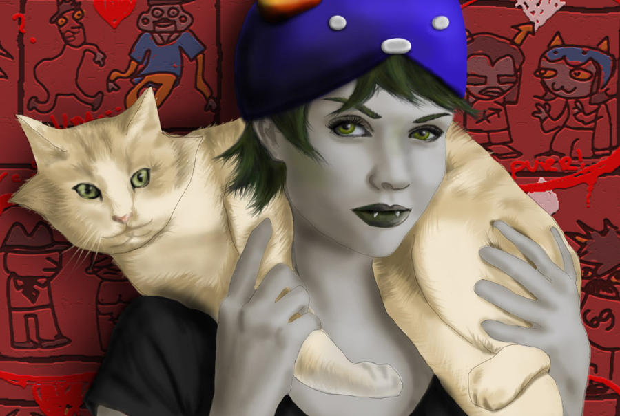 nepeta and the weirdest shipping wall ever