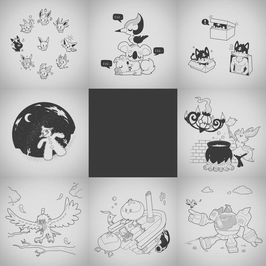 Inktober day 24-31 by CJsux