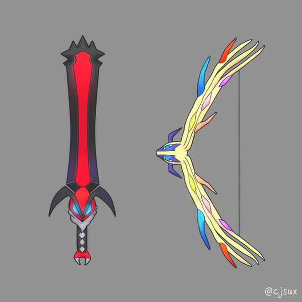 Yveltal Sword or Xerneas Bow by CJsux