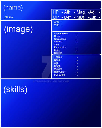 Blank Profile Template By Trrerid On DeviantArt