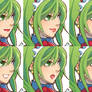 Ralph 2 Ralphina maid green hair face set