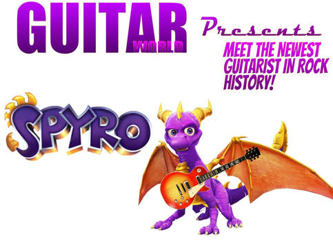 Spyro on Guitar World magazine