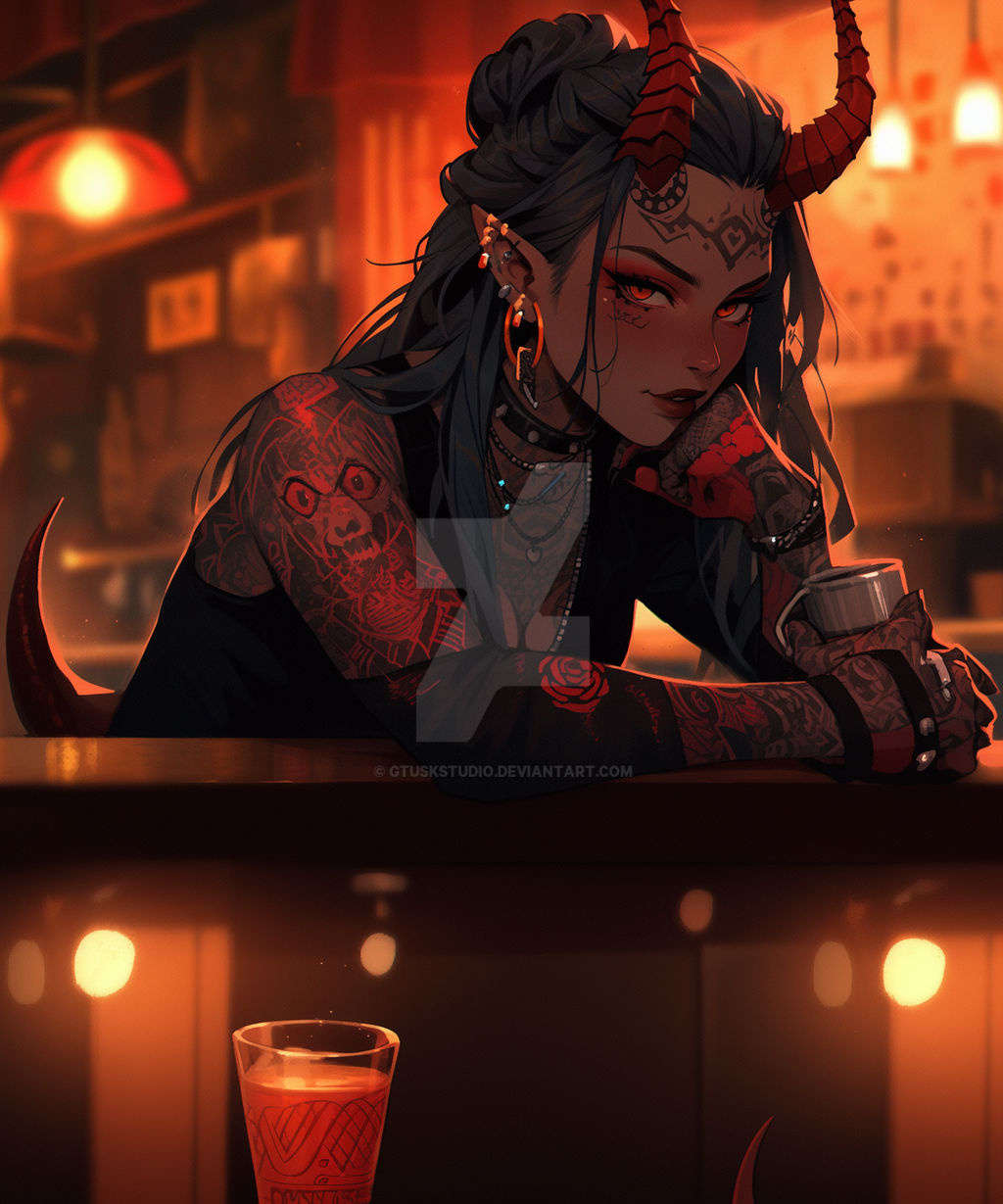 Demonic Week Your dream bartender - Demon Week Special by GtuskStudio on DeviantArt
