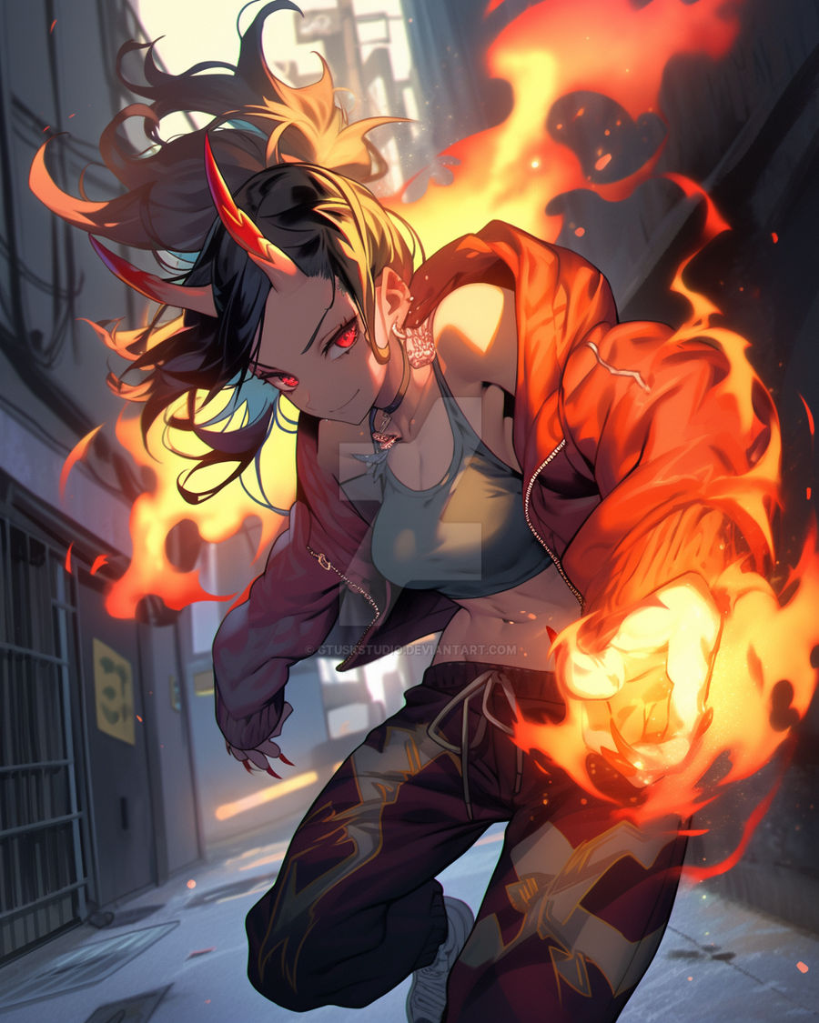 Demonic Week Flaming Demon - Demon Week Special by GtuskStudio on DeviantArt