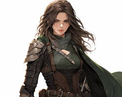 Aragorn From LOTR as a Female - Concept Art