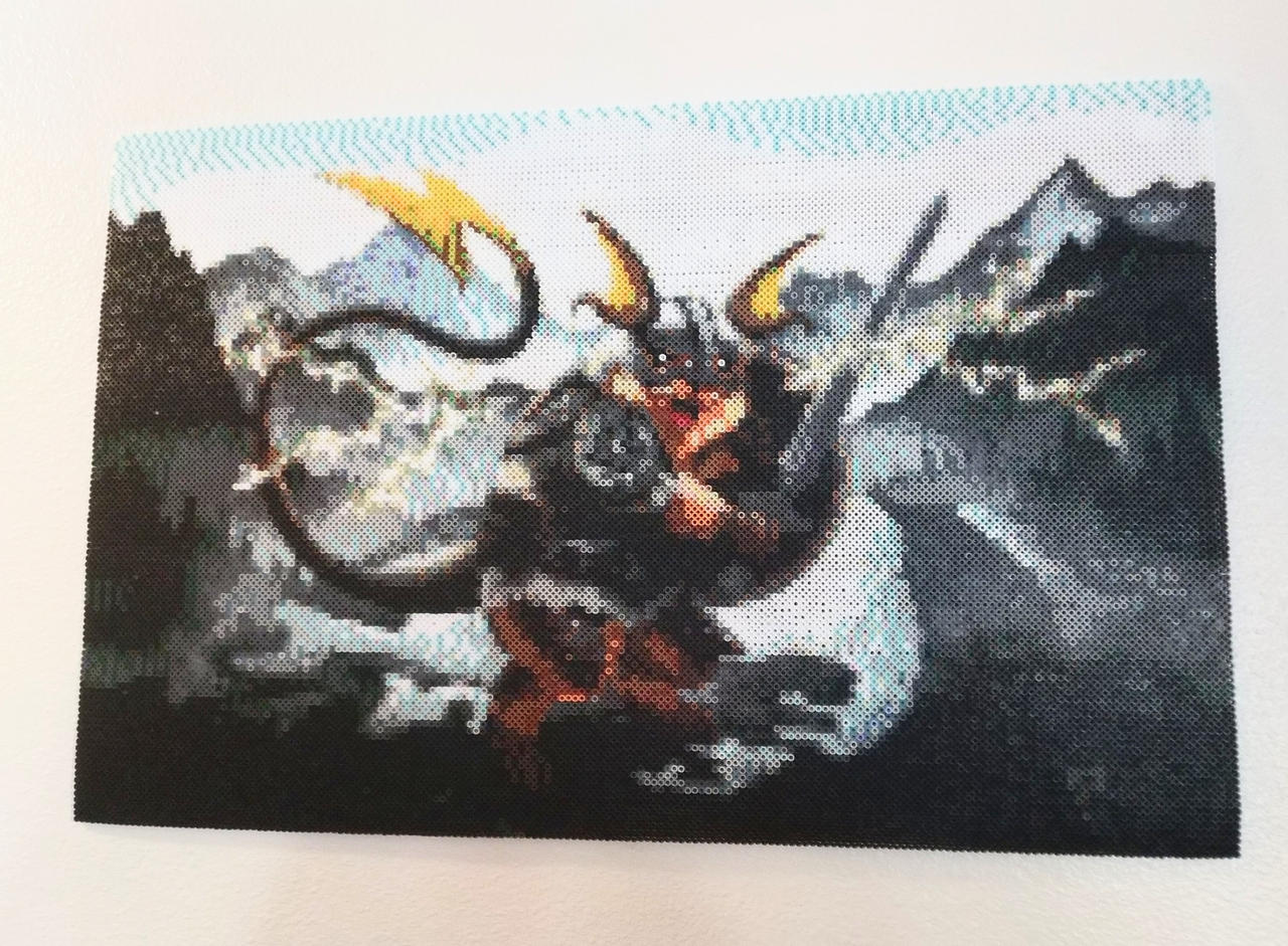 Riachu Skyrim Perler Bead Mashup by RosenEmbers on DeviantArt