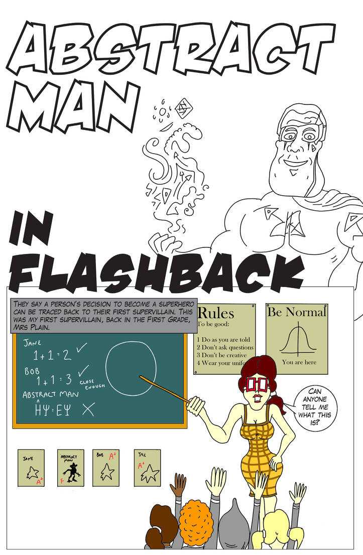 Abstract Man Page 1 by GnostickComics on DeviantArt