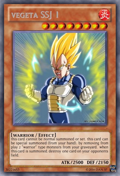 vegeta yugioh card Vegeta (Mini) : DA FB06-084 SR Super Rare Fusion World Rivals Clash