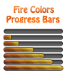 Fire Colors Progress Bars