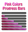 Pink Colors Progress Bars