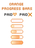 Pastel Progress Bars - Orange Set