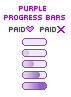 Pastel Progress Bars - Purple Set