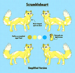 EggClan OC Design Reference Sheet: Scrambleheart