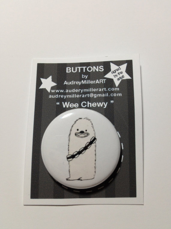 Wee Chewy 1 inch Pinback Button