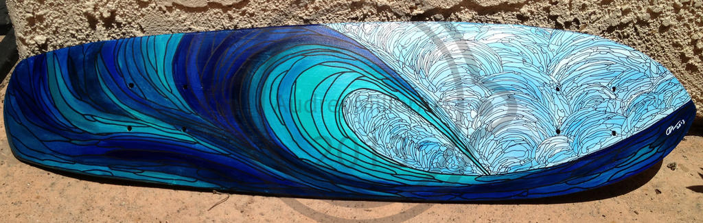Wave Skateboard by AudreyMillerArt on DeviantArt