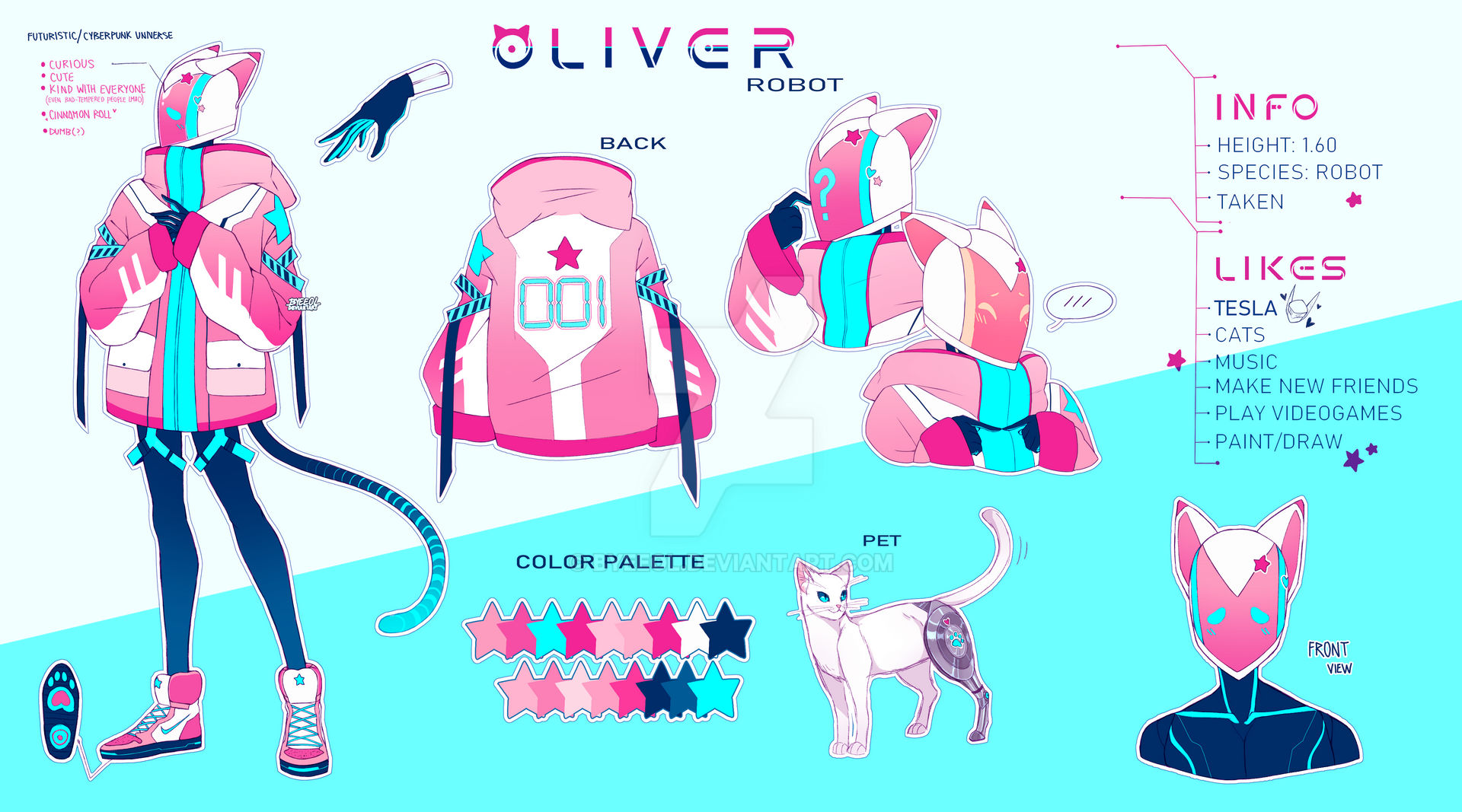 Oliver OC Ref Sheet by Byeeol on DeviantArt
