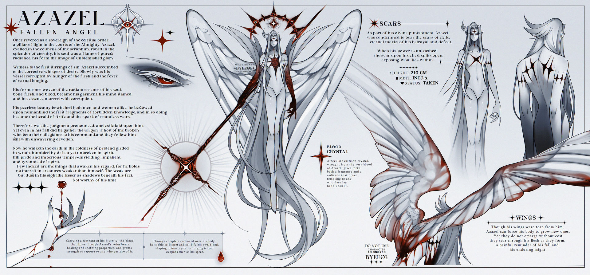 Azazel | OC Ref Sheet | Empyreum Garden AU by Byeeol on DeviantArt