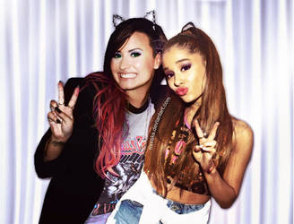 MANIP: ariana grande and demi lovato