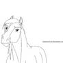 Free Horse LineArt 3