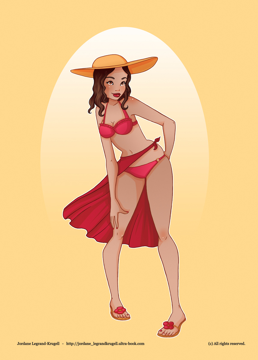 Pinup serie : Beach