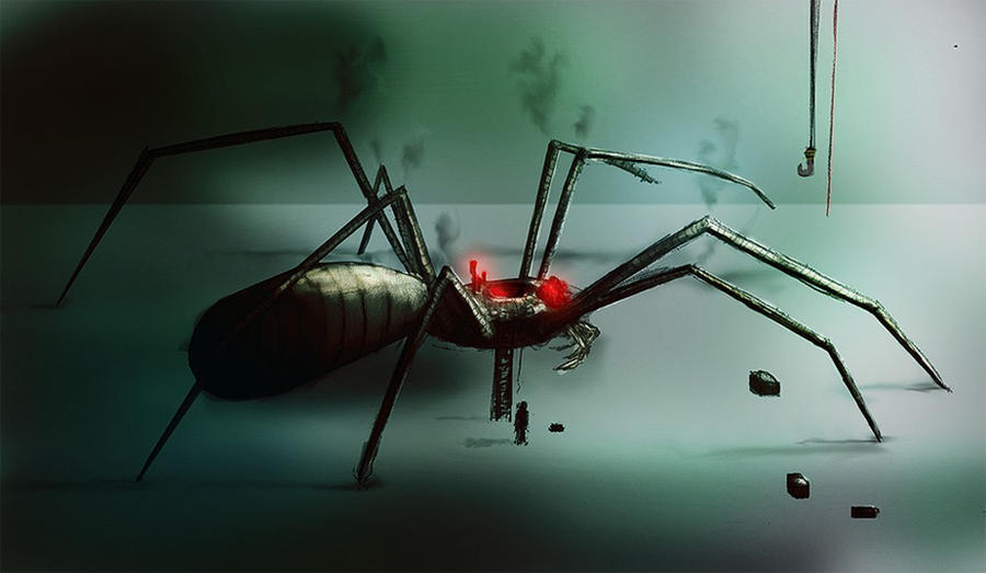 Sentient Spider SciFi Spider by SonarShift on DeviantArt
