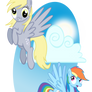 Derpy 'n' Dash in the Sky