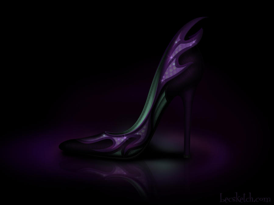 Maleficent Inspired Shoe - Disney Sole by becsketch