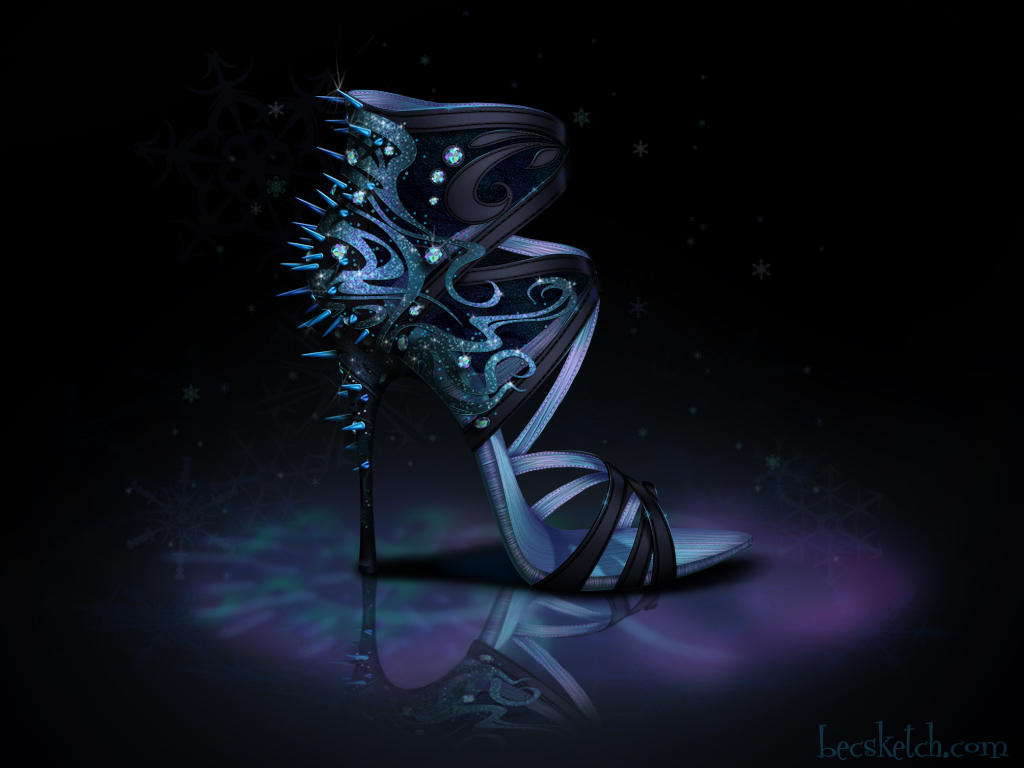 Elsa Inspired Shoe - Disney Sole by becsketch
