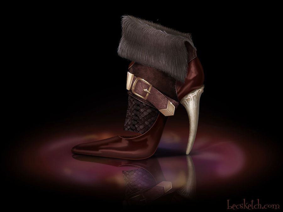 Gaston Inspired Shoe - Disney Sole by becsketch